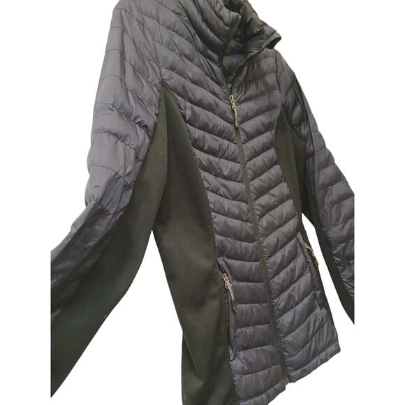 32 DEGREES HEAT Puffer Jacket Women's XSmall Navy Blue Packable Contemporary EUC - Picture 4 of 12